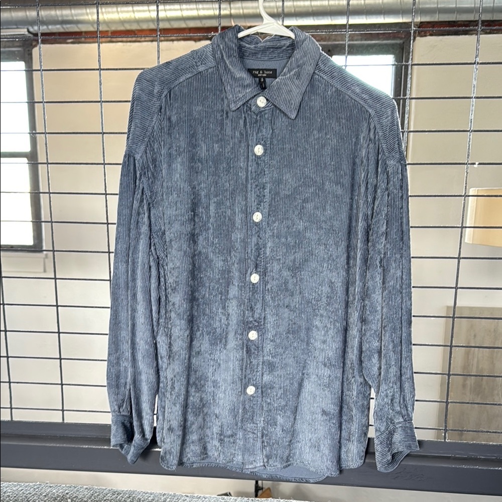 Never worn Rag & Bone Slate Corduroy Shirt
